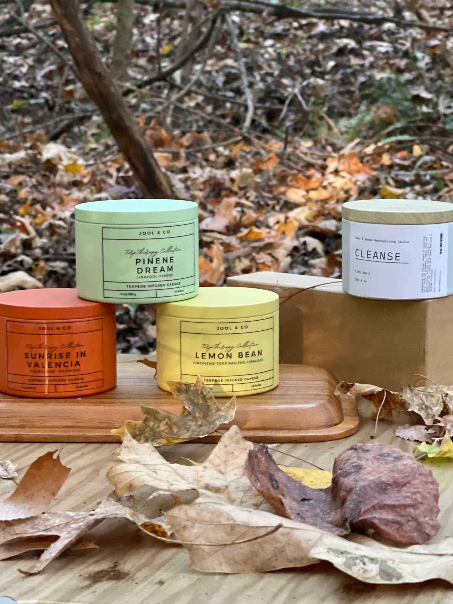 Full Collection 4 Piece Hand Poured Terpene Infused Candle Set